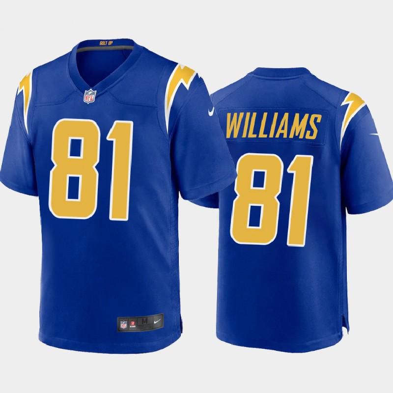 Men Los Angeles Chargers #81 Mike Williams Nike Royal Game NFL Jersey->los angeles chargers->NFL Jersey